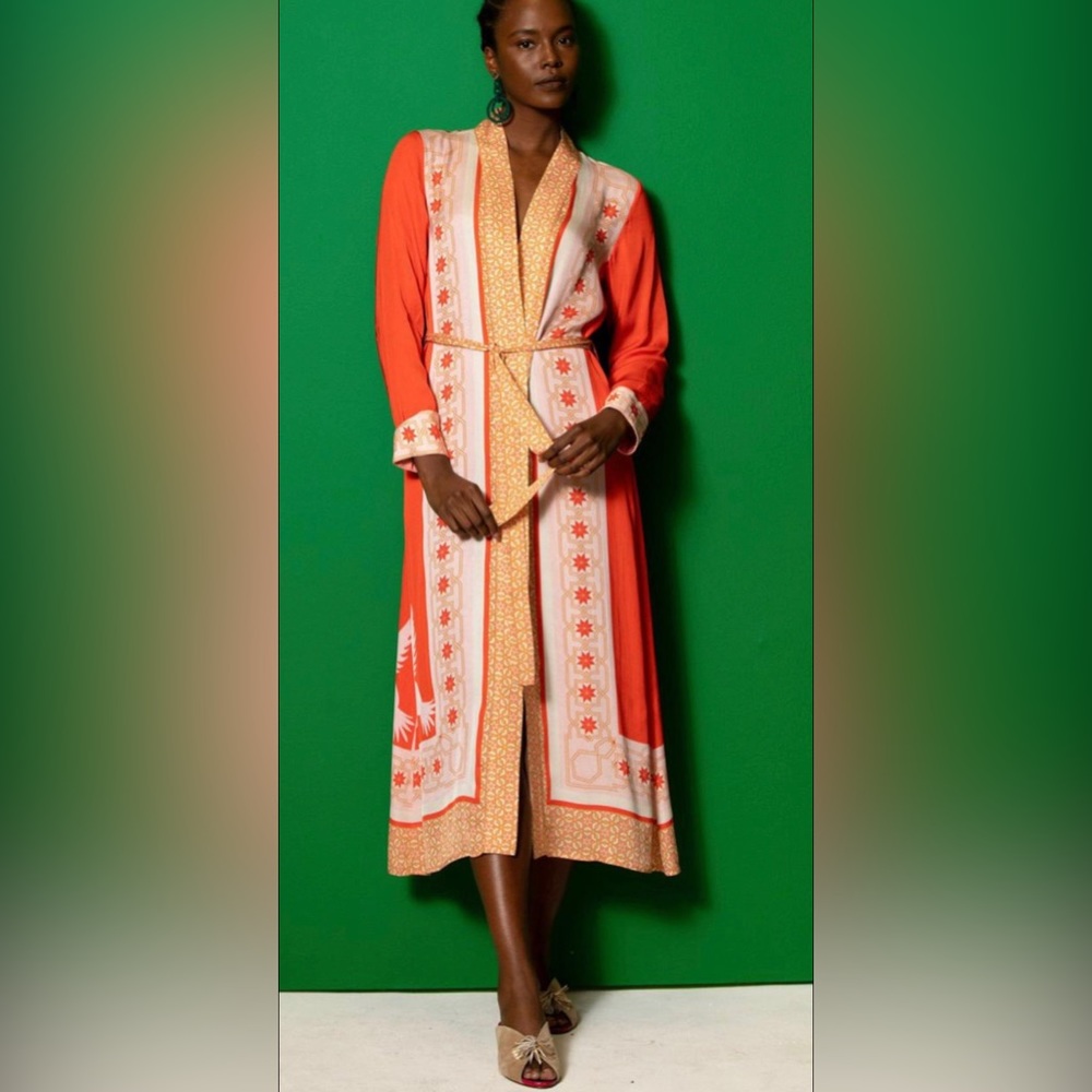 Carolina K Nico Robe - Moroccan red